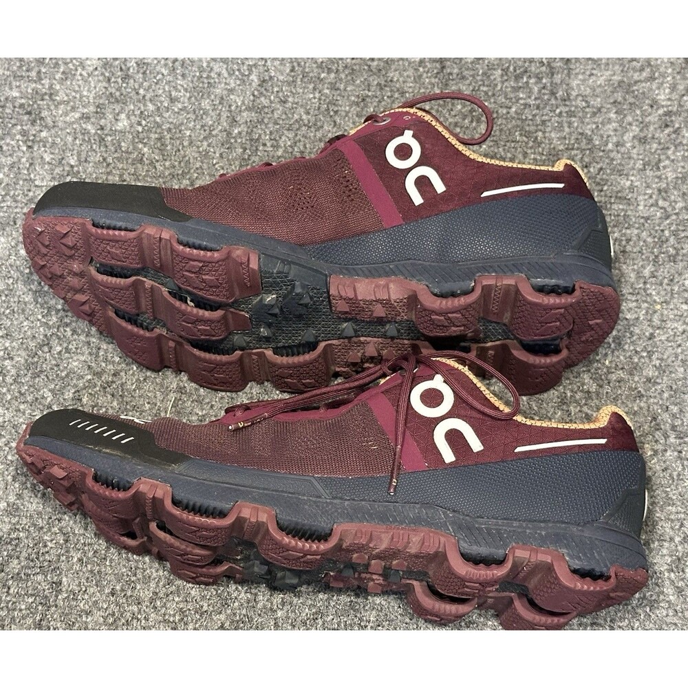 On Cloud Cloudventure Trail Running Shoes Women’s Size 8.5 Mulberry/Orange - Picture 4 of 8